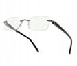 Plusy +3.50 okulary bezramkowe do czytania korekcyjne ST323X czarne