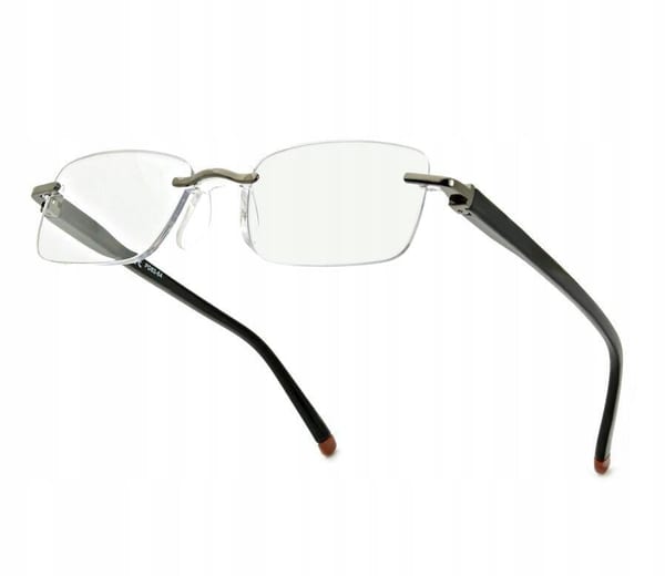 Plusy +3.50 okulary bezramkowe do czytania korekcyjne ST323X czarne