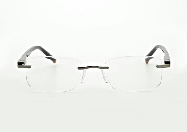 Plusy +3.50 okulary bezramkowe do czytania korekcyjne ST323X czarne