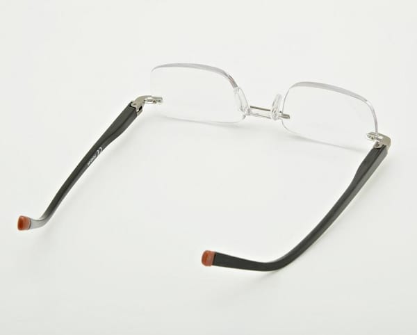 Plusy +3.50 okulary bezramkowe do czytania korekcyjne ST323X czarne
