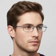 Oprawki korekcyjne zerówki okulary metalowe 799C brązowe