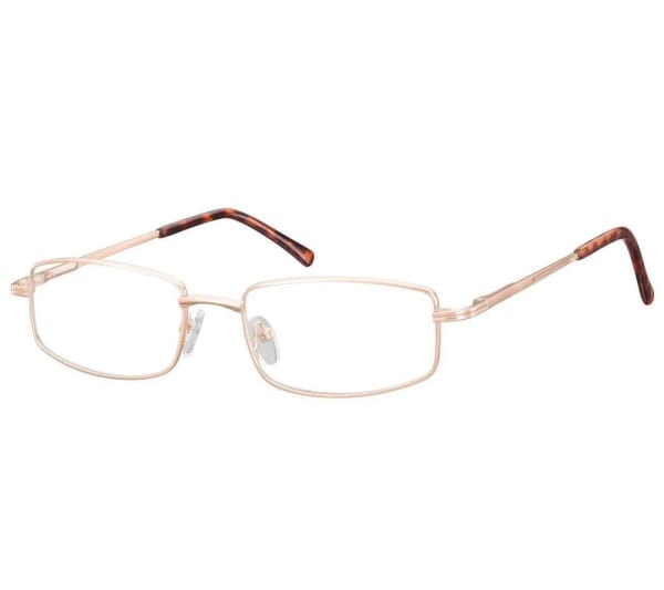 Oprawki korekcyjne zerówki okulary metalowe 799E złote