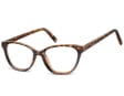 Damskie okulary optyczne zerówki kocie oczy Sunoptic CP117A panterka