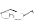 Męskie Oprawki korekcyjne zerówki okulary metalowe 639A szare