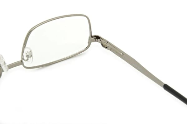 Męskie Oprawki korekcyjne zerówki okulary metalowe 639A szare