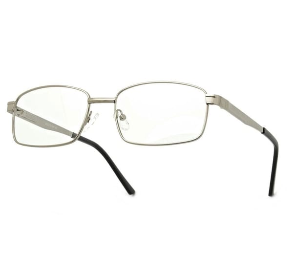 Męskie Oprawki korekcyjne zerówki okulary metalowe 639A szare