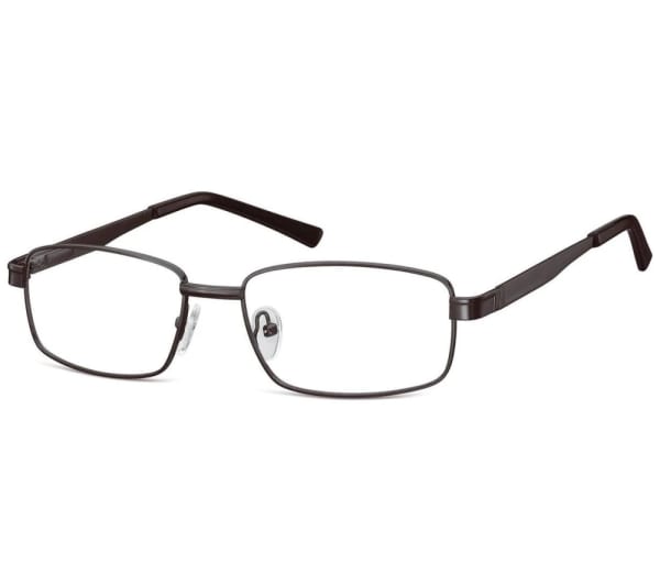 Męskie Oprawki korekcyjne zerówki okulary metalowe 639D czarne