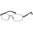 Męskie Oprawki korekcyjne zerówki okulary metalowe 639 grafitowe