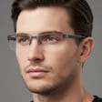 Żyłkowe oprawki korekcyjne zerówki okulary 601B brązowe