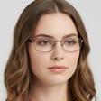 Oprawki korekcyjne zerówki okulary metalowe 885A granatowe