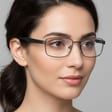 Oprawki korekcyjne zerówki okulary metalowe 885A granatowe