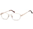Oprawki korekcyjne zerówki okulary metalowe 796C złoty
