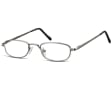Wąskie oprawki korekcyjne zerówki okulary metalowe z uchwytem 784A grafitowe
