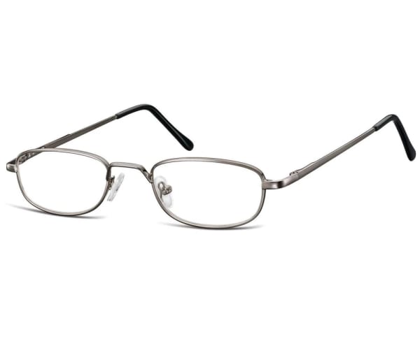 Wąskie oprawki korekcyjne zerówki okulary metalowe z uchwytem 784A grafitowe