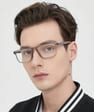 Plusy +3.00 superelastyczne męskie okulary do czytania korekcyjne ST331