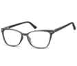 Damskie okulary optyczne zerówki kocie oczy Sunoptic CP118 czarne