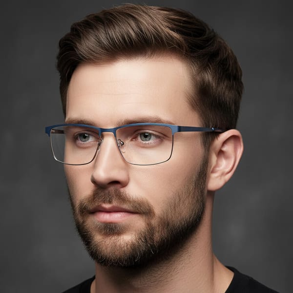 Okulary zerówki korekcyjne Nerd Prostokątne Flex 910E brązowo-pomarańczowe