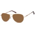 Okulary Pilotki Przeciwsłoneczne Flex SUNOPTIC SB-699B złoto-brązowe