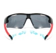 Sportowe okulary przeciwsłoneczne z filtrem UV400 Black/Red SVM-12