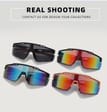 Sportowe okulary przeciwsłoneczne z filtrem UV400 Black/Green SVM-13C