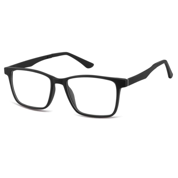 Prostokątne okulary pod korekcję z polaryzacyjną Nakładką przeciwsłoneczną na magnes CLIP-TRC-188-1