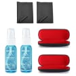 ZESTAW 6 PRODUKTÓW: 2x 30ml Płyn ANTI-FOG przeciw parowaniu + 2x Ściereczka + 2x Etui 