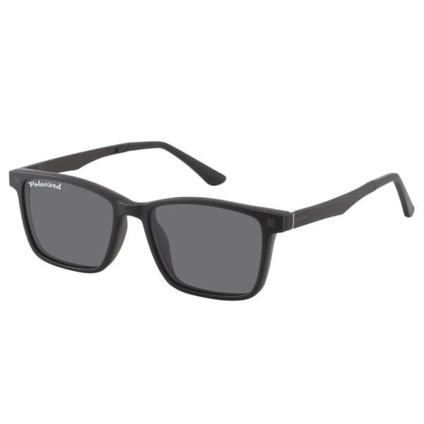 Prostokątne okulary pod korekcję z polaryzacyjną Nakładką przeciwsłoneczną na magnes CLIP-TRC-188C-1