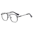 Okulary pilotki zerówki do komputera BLUE LIGHT z flexami 25140 czarne