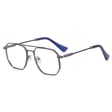 Okulary pilotki zerówki do komputera BLUE LIGHT z flexami 25140D gray/blue
