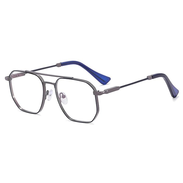 Okulary pilotki zerówki do komputera BLUE LIGHT z flexami 25140D gray/blue