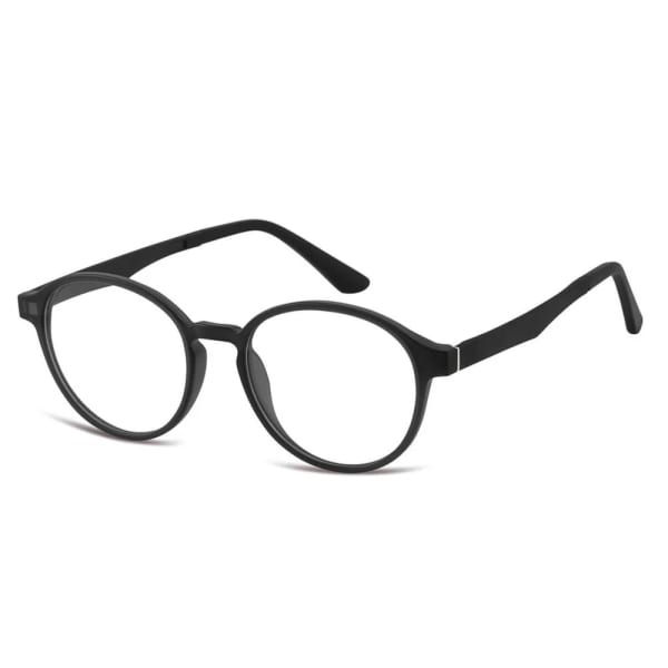 Okrągłe okulary pod korekcję z polaryzacyjną nakładką przeciwsłoneczną CLIP-TRC-190-1