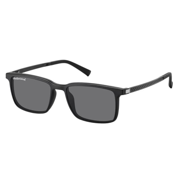 Prostokątne okulary pod korekcję z polaryzacyjną Nakładką przeciwsłoneczną na magnes CLIP-TRC-191-1