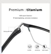 Ultralekkie tytanowe okulary zerówki z filtrem Blue Light do komputera Czarny/Srebrny TN826B