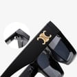 Okulary przeciwsłoneczne z filtrem UV400 STL24C  czarny + panterka + akcesoria