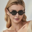 Okulary przeciwsłoneczne z filtrem UV400 STL41D szare transparentne + akcesoria