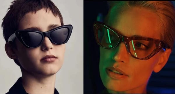 Okulary przeciwsłoneczne Kocie z filtrem UV400 STL35A szare transparentne + akcesoria