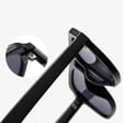 Okulary przeciwsłoneczne z filtrem UV400 pilotki STL38A brązowe + akcesoria 