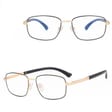 Metalowe okulary zerówki z filtrem Blue Light do komputera 25154A złote/czarne + akcesoria
