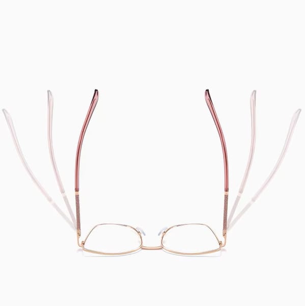 Damskie okulary Kocie Oczy zerówki do komputera BLUE LIGHT na teleskopach 25156E Panterka/Złoty