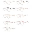 Damskie okulary Kocie  Oczy zerówki do komputera BLUE LIGHT na teleskopach 25156E Panterka/Złoty