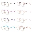 Damskie okulary Kocie  Oczy zerówki do komputera BLUE LIGHT z fleksami 25145G Złoty/Perłowy
