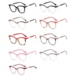 Damskie kocie oczy okulary zerówki do komputera BLUE LIGHT 25144B Brudny róż/Herbaciane