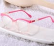 Damskie kocie oczy okulary zerówki do komputera BLUE LIGHT 25144F Różowy
