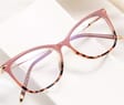 SLIM okulary damskie kocie oczy  zerówki do komputera BLUE LIGHT 25151B