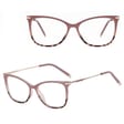 SLIM okulary damskie kocie oczy  zerówki do komputera BLUE LIGHT 25151B