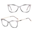 SLIM okulary damskie kocie oczy  zerówki do komputera BLUE LIGHT 25151E