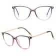 Okulary damskie kocie oczy  zerówki do komputera BLUE LIGHT 25149A