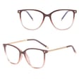 Okulary damskie kocie oczy  zerówki do komputera BLUE LIGHT 25149B