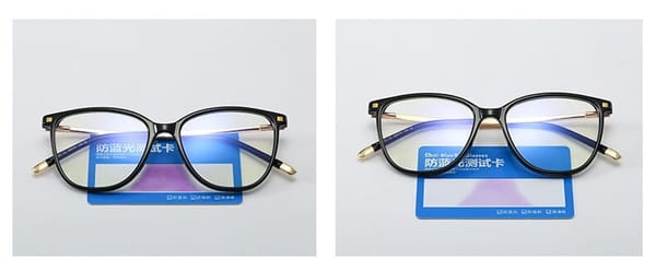 Okulary damskie kocie oczy zerówki do komputera BLUE LIGHT 25149E