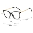 Okulary damskie kocie oczy  zerówki do komputera BLUE LIGHT 25149F